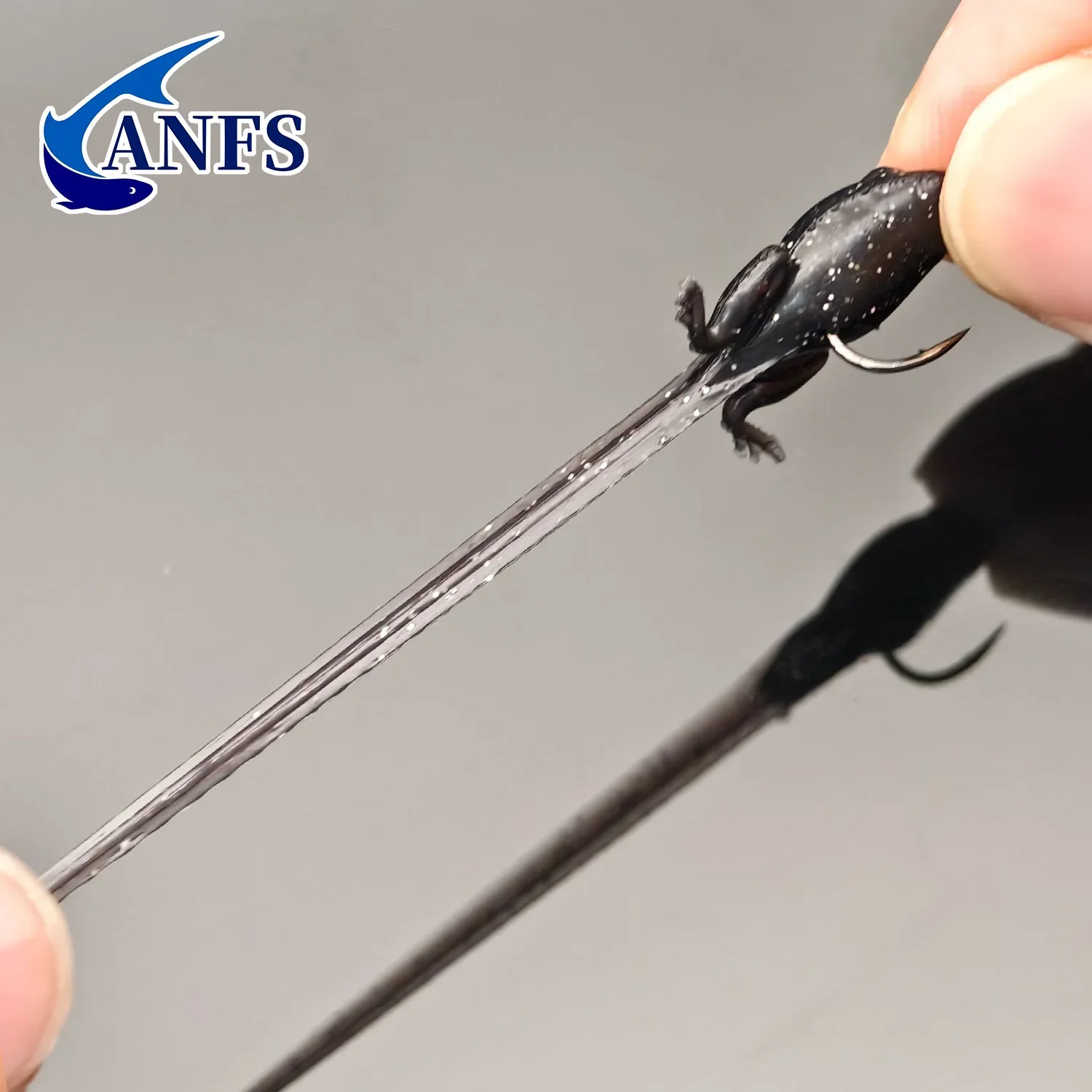 ANFS 10 señuelos blandos en forma de renacuajo con anzuelos: cebos de pesca artificiales adecuados para pesca en agua dulce y salada - imagen 4