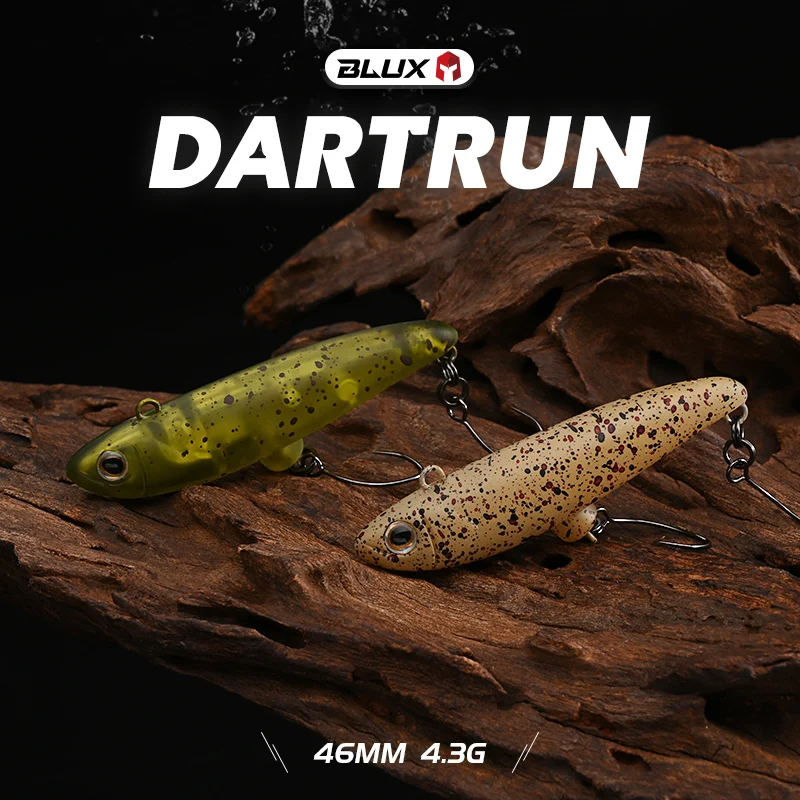 BLUX Dartrun 46mm 4,3g tapón de hundimiento sin labios señuelo de pesca Crankbait flujo área truchas dardos cebo Artificial de plástico aparejos - imagen 3