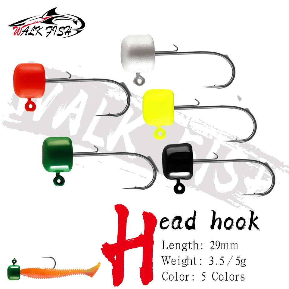 Walk Fish Jig Head – Vinilo anti-desconexión para insectos - imagen 2