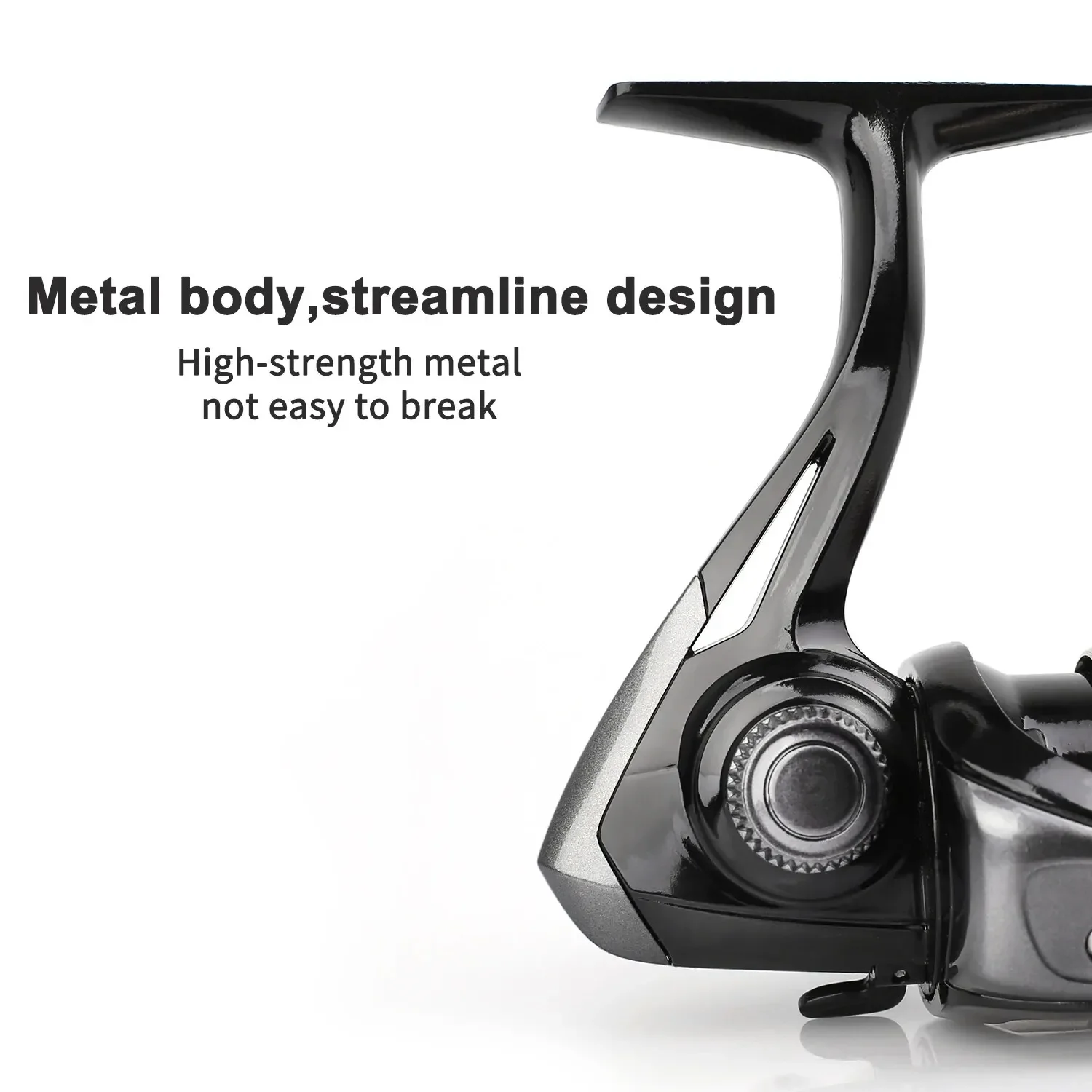 Ashconfish Hoge Kwaliteit Visserij-reel Metallic CNC Spool 12KG Max Drag 12BB 1000H-5000H Links/Rechts handvat Spinning Visserij-reel - imagen 5