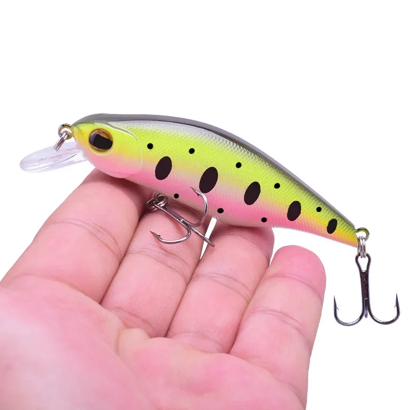 Señuelo de pesca flotante, 9cm, 11g, aparejos Wobbler de pececillo con 6, 1 ud. #   Ganchos Plástico Artificial Duro Cebo Bajo Trucha Crankbaits - imagen 2