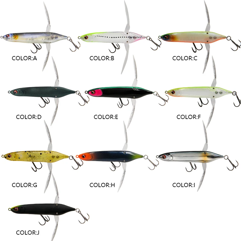 LETOYO 4g/6,6g cebo de libélula Topwater flotante lápiz señuelo de pesca Wobblers Artificial Lucio señuelo de pesca de lubina - imagen 3