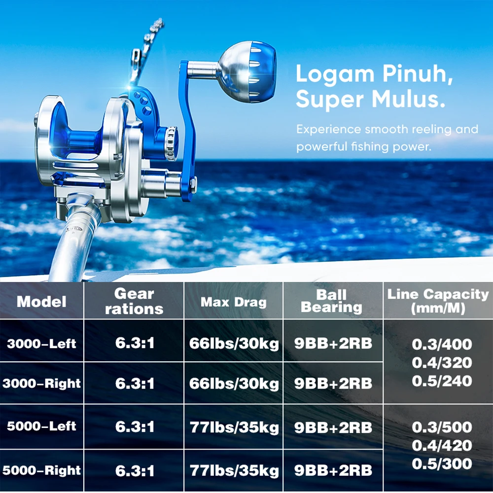 Carrete de pesca giratorio, aleación de aluminio, ligero, portátil, carrete de mano, equipo de pesca compacto para agua dulce y salada - imagen 2
