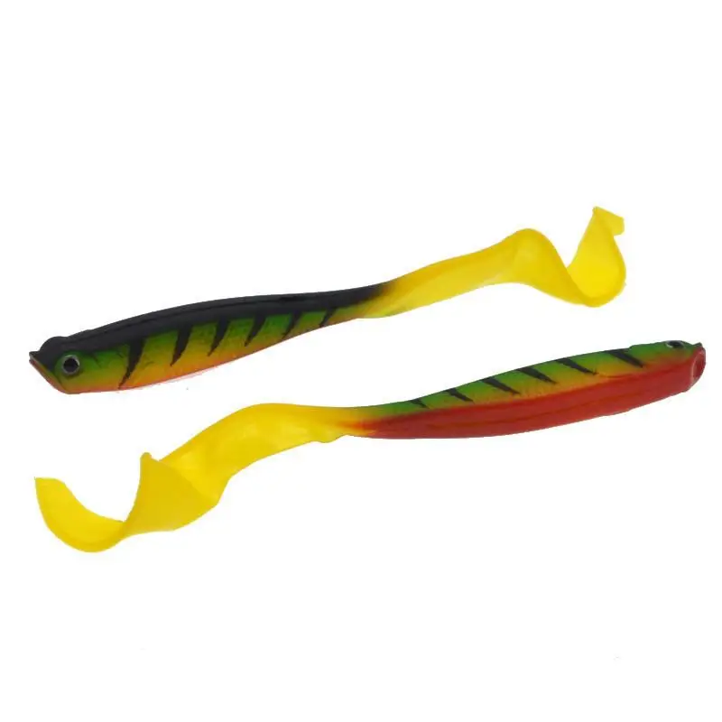 Señuelo blando de pesca, 12,5 cm/5,5g, para lubina, Jig Head, cebo de plástico suave para agua salada y dulce, 1 Uds. - imagen 5