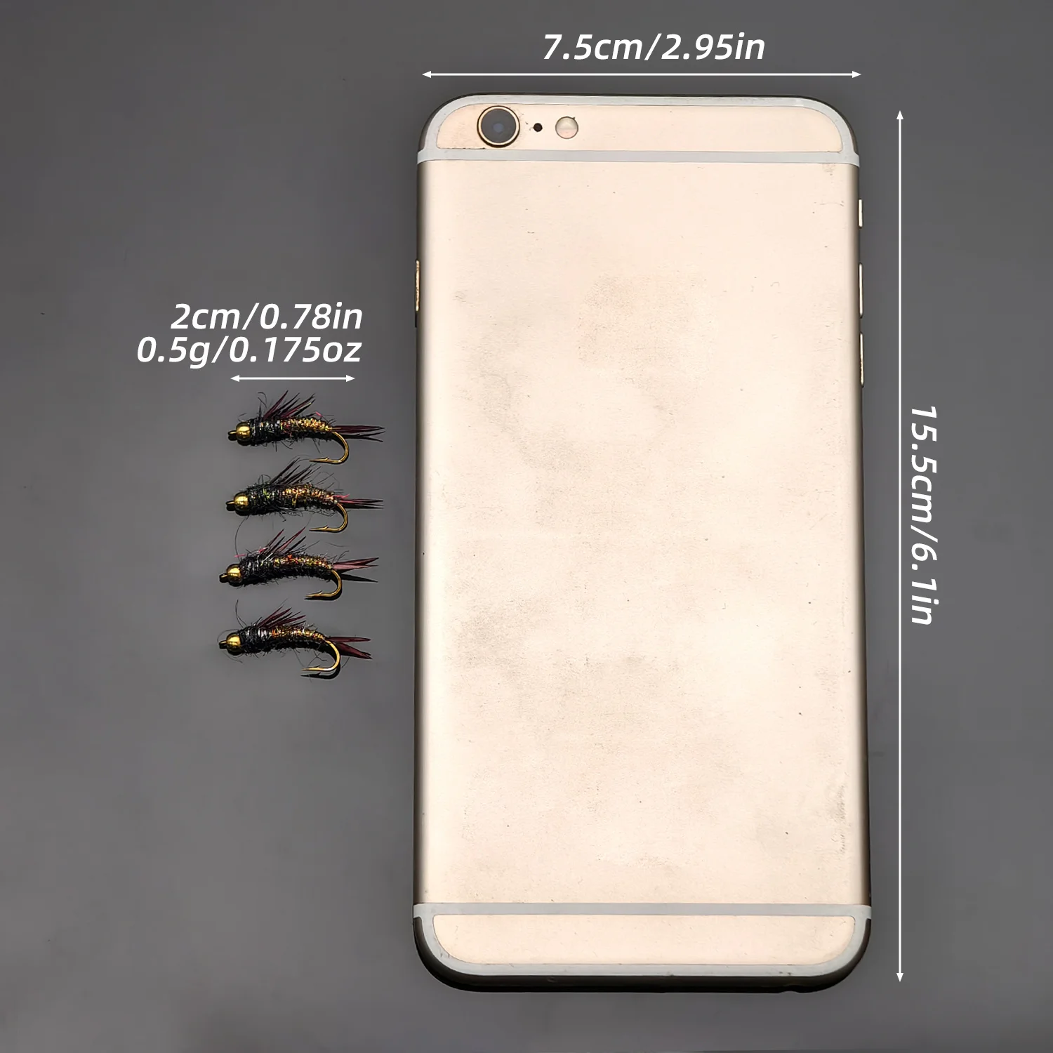 ANFS Kit Moscas Ninfa Cobre para Pesca con Mosca - imagen 4