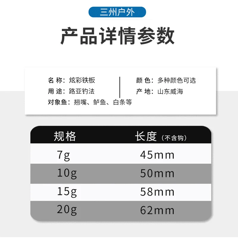Señuelo de pesca de orilla, placa de hierro Lu Ya, boca volteada de pescado de plomo, cebo falso de caballa con gancho de pluma de tanque de sangre - imagen 4
