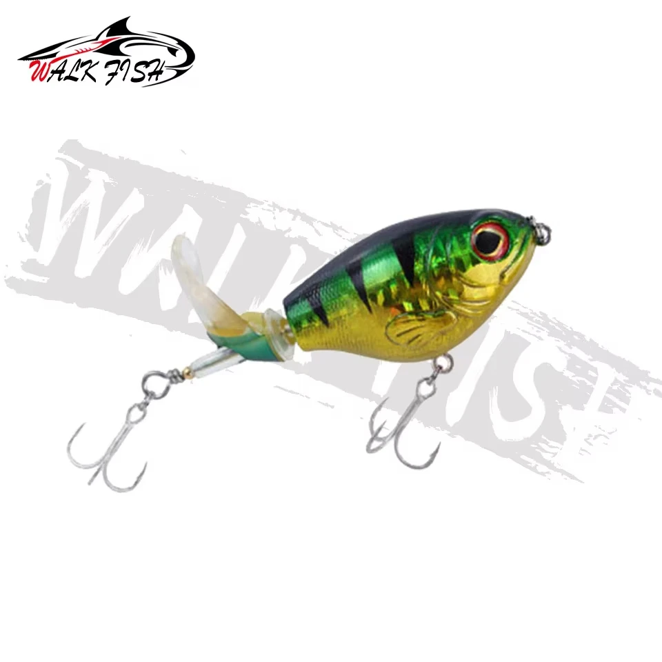 WALK FISH 75mm 17g señuelo tipo lápiz Topwater Spinner Señuelos de Pesca lubina Whopper Plopper Rana Swimbait Trolling Pesca Whopper Plopper - imagen 3