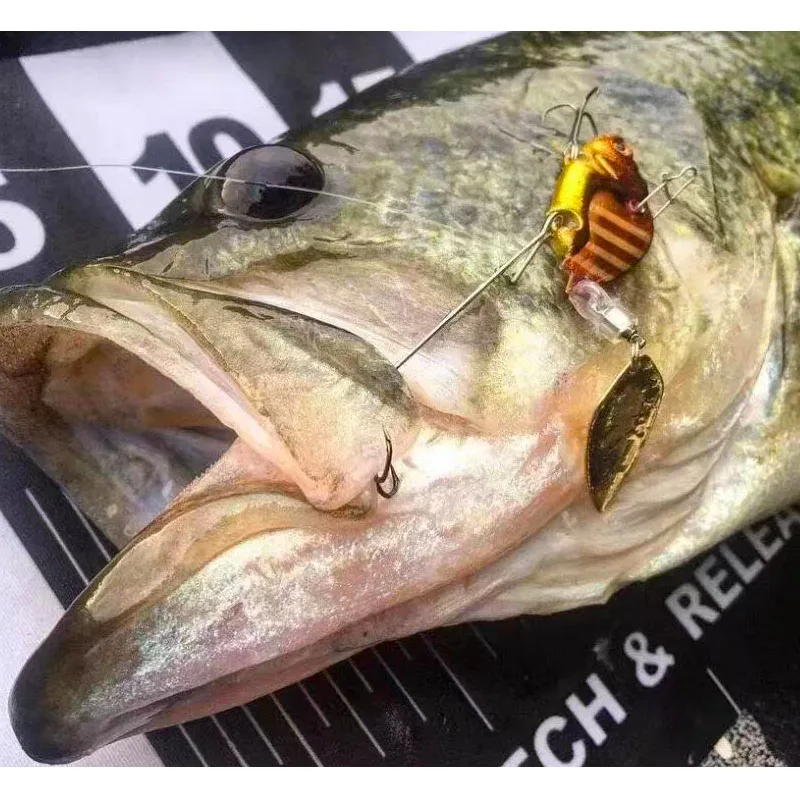 Vib-Señuelos de Pesca giratorios de Metal, cebo de vibración Vib, cebos duros artificiales, cuchara giratoria, hundimiento - imagen 3