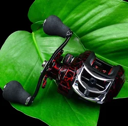Carrete Baitcasting Alta Velocidad Japón – Freno Doble Lubina Carpa