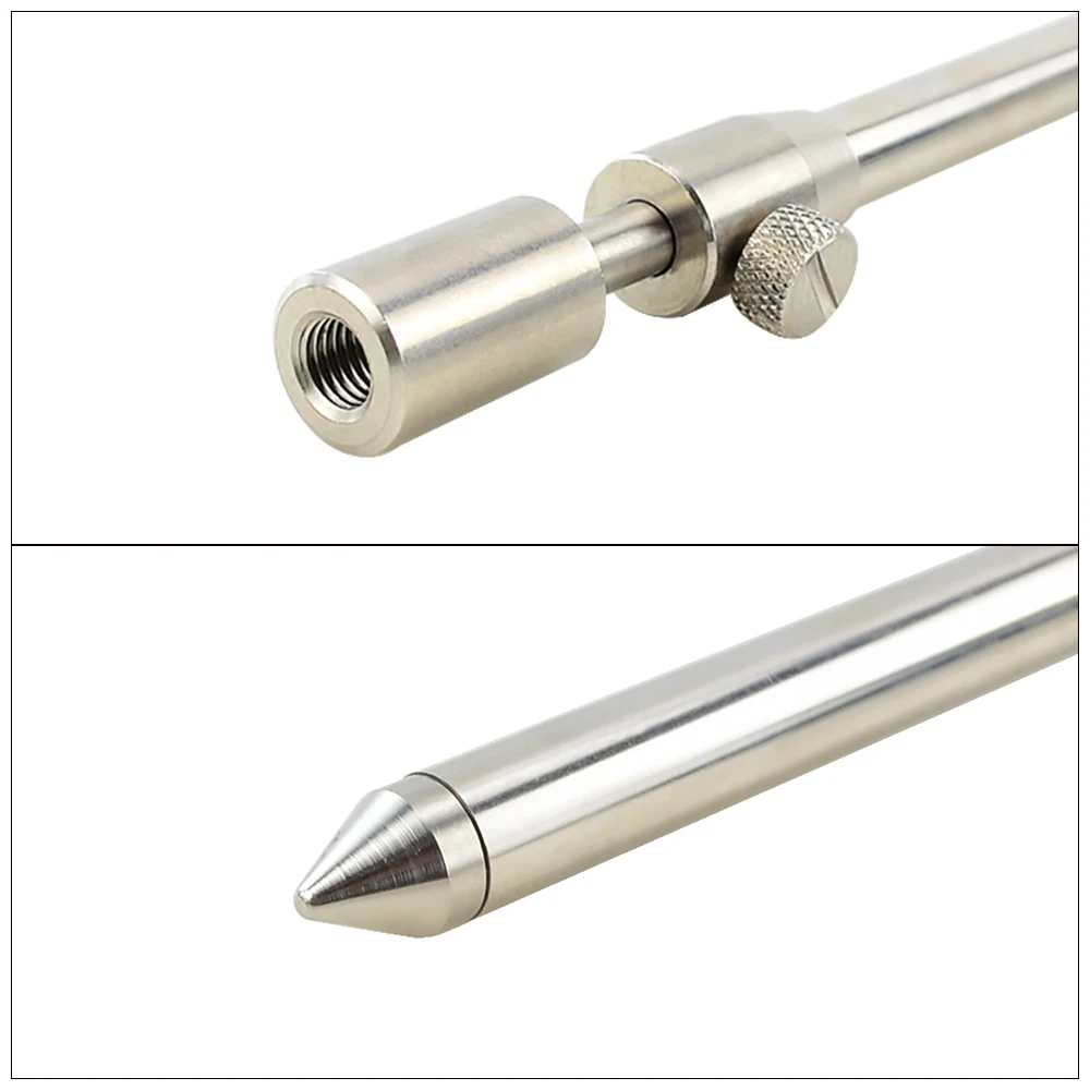 Hirisi 2 uds palos de banco de pesca de carpa con 2 uds conector de liberación rápida de acero inoxidable apto para alarma de mordedura de pesca accesorios de pesca - imagen 5