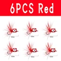 6pcs Red Fly