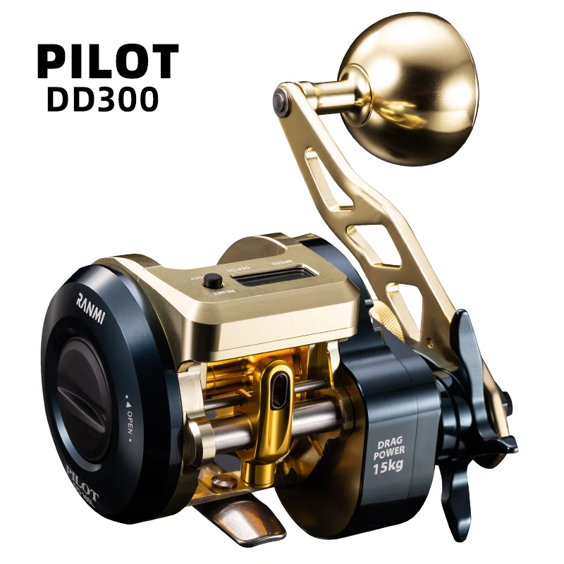 Carrete Eléctrico Ranmi Pilot con Contador para Jigging en Mar