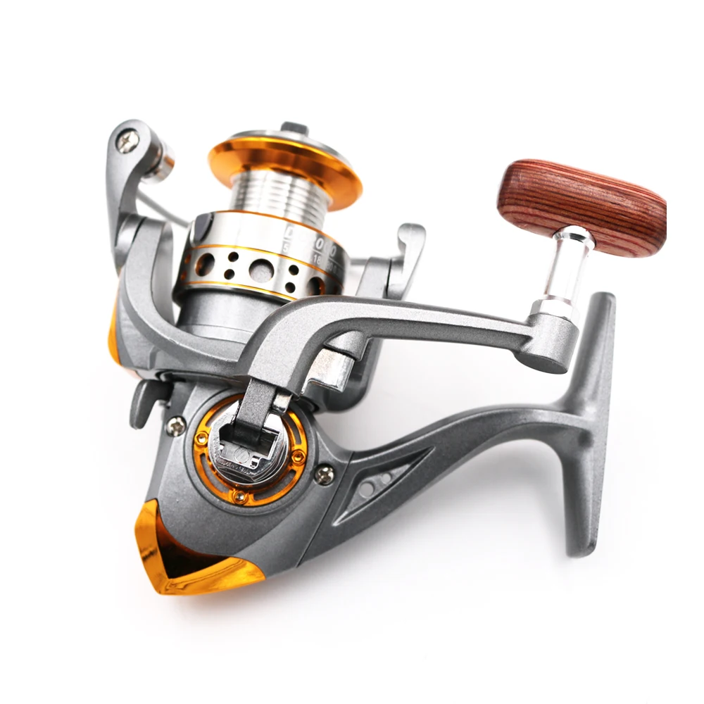 Nuevo Producto DC1000-7000 carrete giratorio 5,2: 1 5-12KG arrastre máximo carrete totalmente de Metal perilla de Metal carrete de pesca giratorio rueda de pesca - imagen 3
