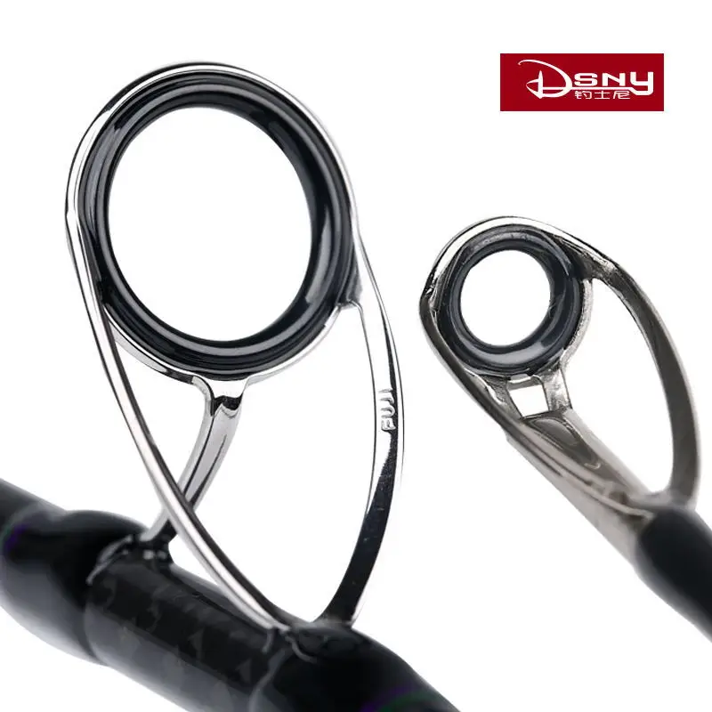 DSNY-caña de pescar giratoria de fibra de carbono FUJI, 2,1 m, 2,4 m, 2,7 m, señuelo 15-150g, línea 10-70lb, caña de barco ultraligera para lubina - imagen 2