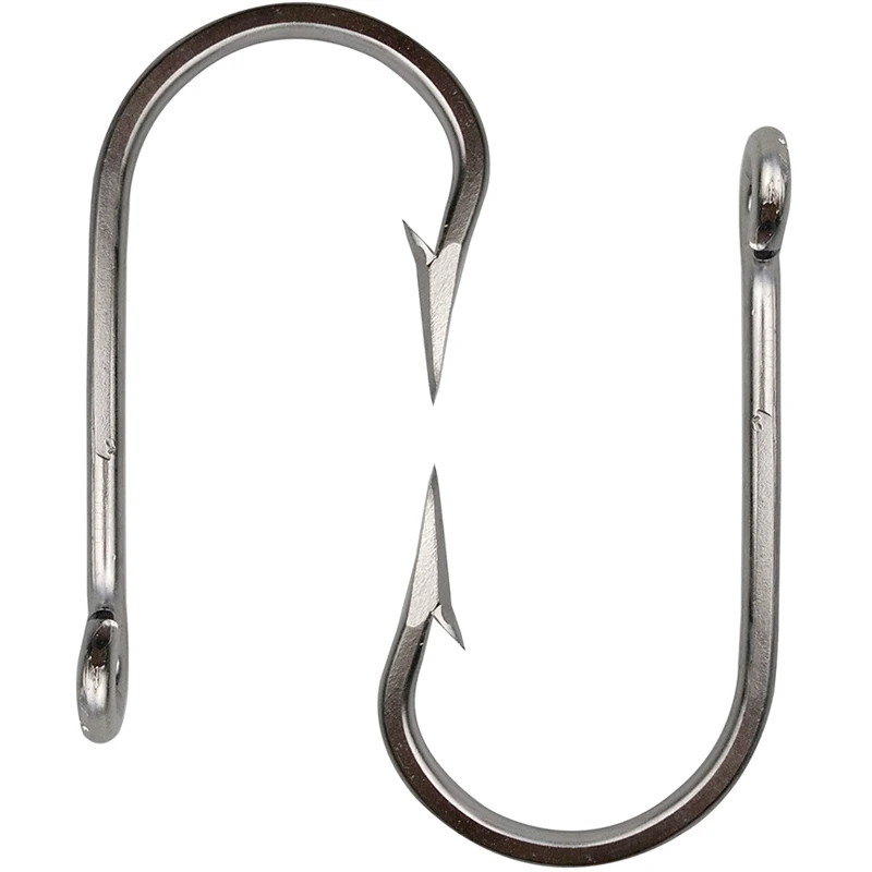 10 Uds 7732 anzuelos de pesca de acero inoxidable afilados, cebo de atún grande y grueso, tamaño 5/0 6/0 7/0 8/0 9/0 10/0 11/0 12/0 - imagen 5