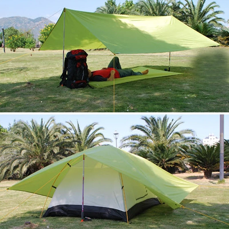 Toldo ultraligero impermeable para jardín, refugio solar para acampar al aire libre, hamaca, playa, turismo, 2,1 M x 1,5 M - imagen 3