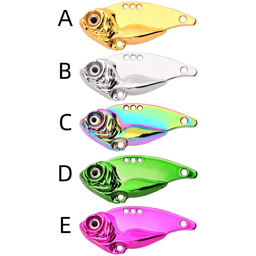 Señuelos de Pesca giratorios de Metal, cebos duros artificiales de vibración Vib de 7g-20g, para invierno - imagen 3