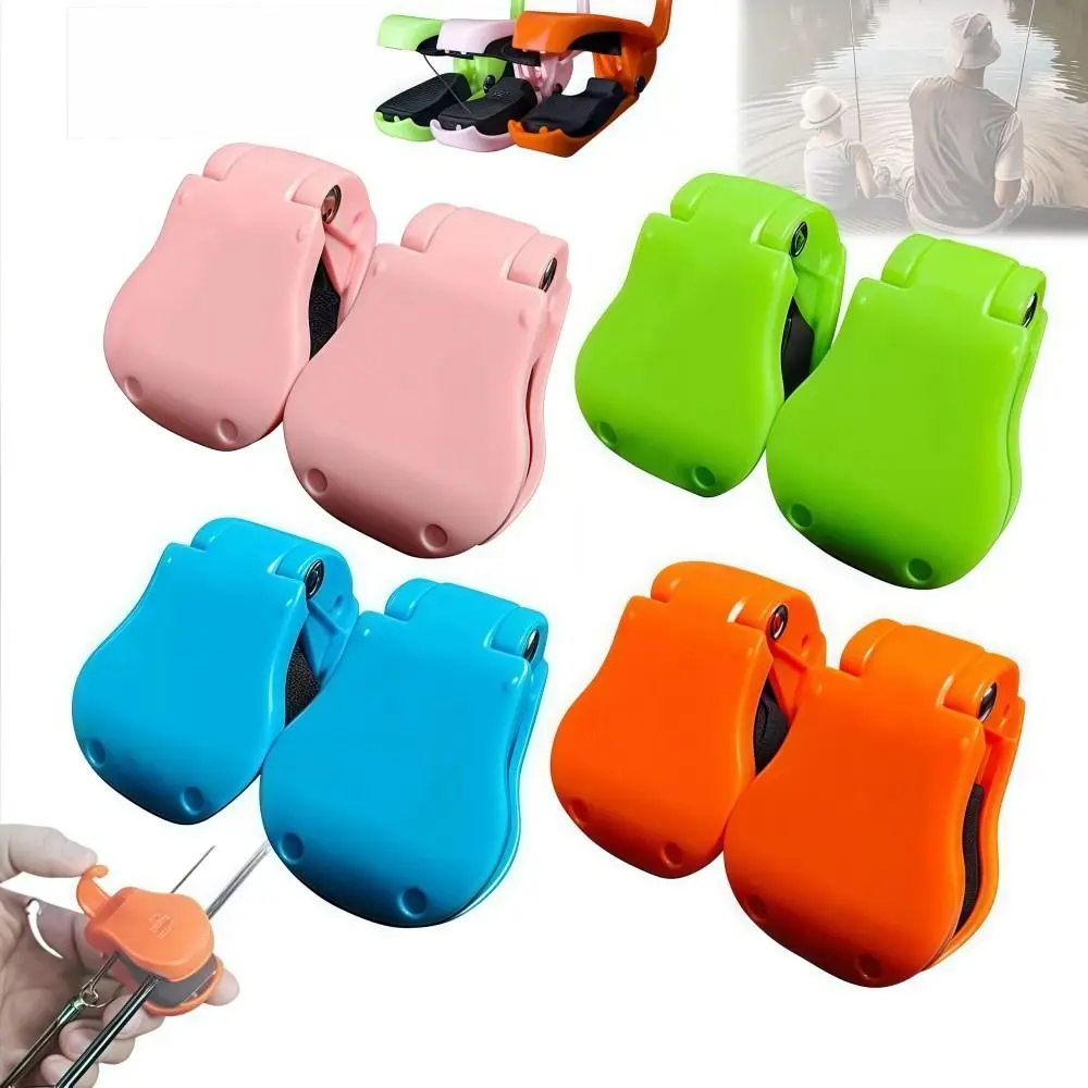 Soporte para caña de pescar multifuncional portátil, antideslizante, montado en la pared, para playa, fijador de caña de pescar pequeño y duradero, 1 par