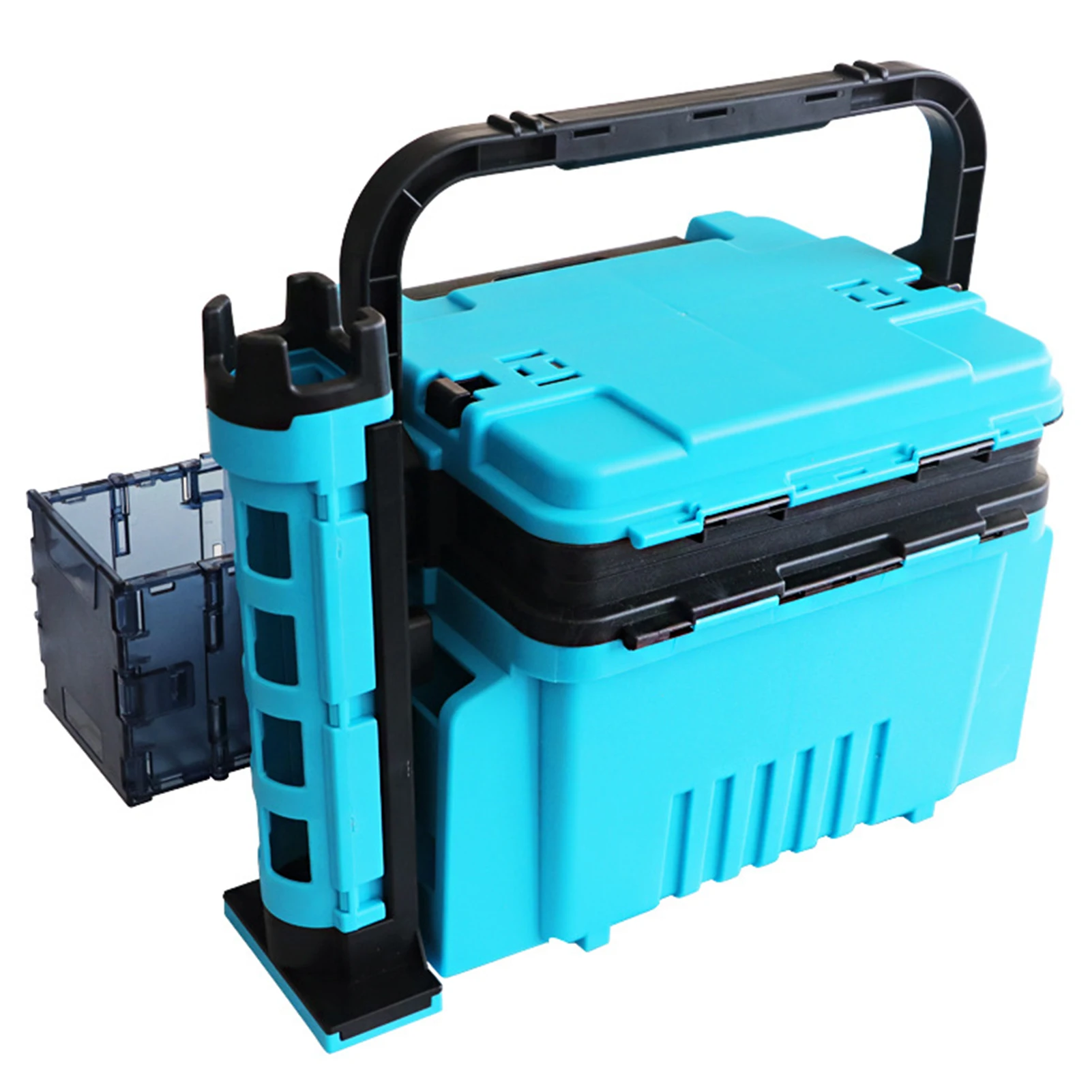 Soporte Vertical para caña de pescar, caja de 2 eslabones, accesorios, herramienta de pesca - imagen 2