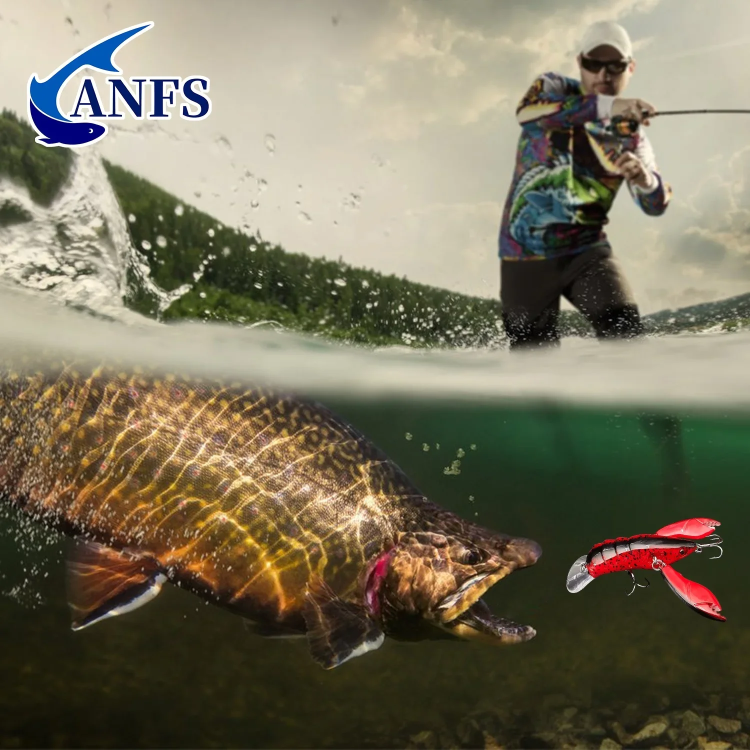 Señuelo de pesca con orugas, 2 uds., 1 cebo para cangrejo/bajo con patas articuladas, 1 cebo Artificial de oruga suave, regalo Ideal para pescadores - imagen 3