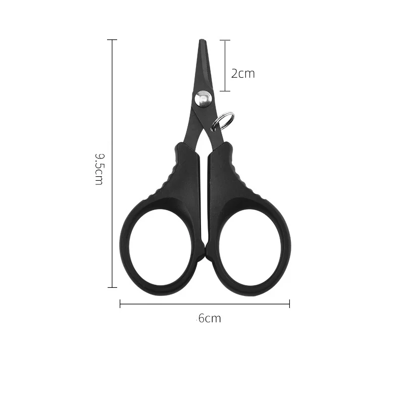 Alicates de tijera de pesca de acero inoxidable con revestimiento de titanio, cortador de línea trenzada de PE, accesorios de herramientas de pesca de carpa - imagen 3