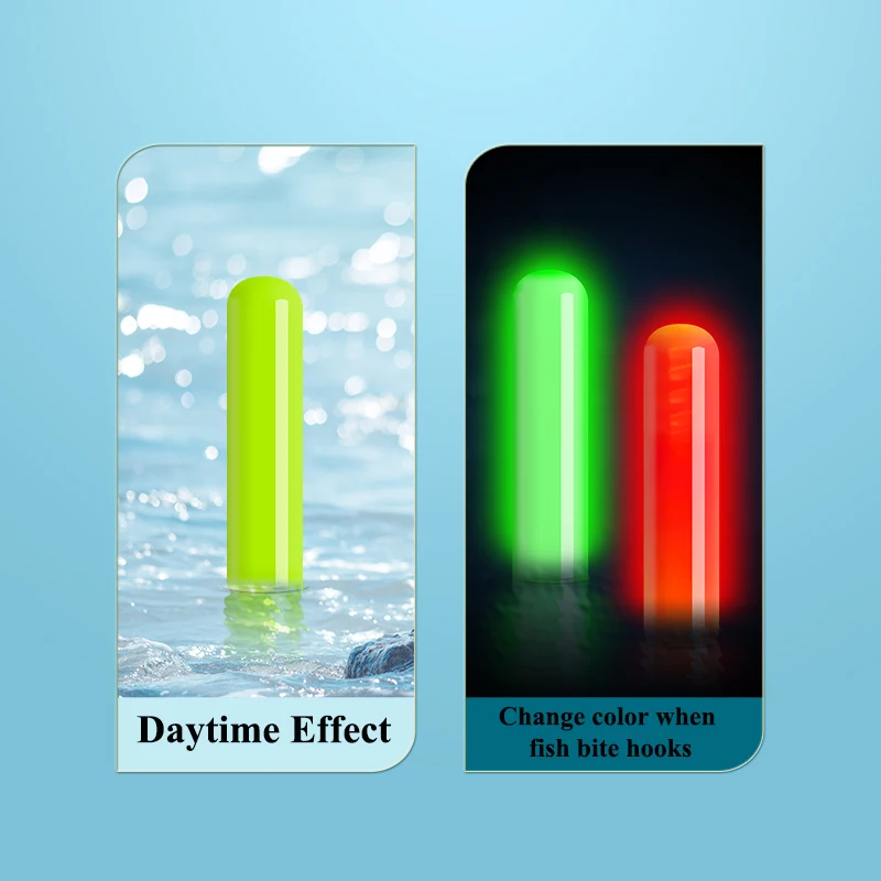 Boyas luminosas con cambio de color – Sensor gravedad para pesca nocturna - imagen 4