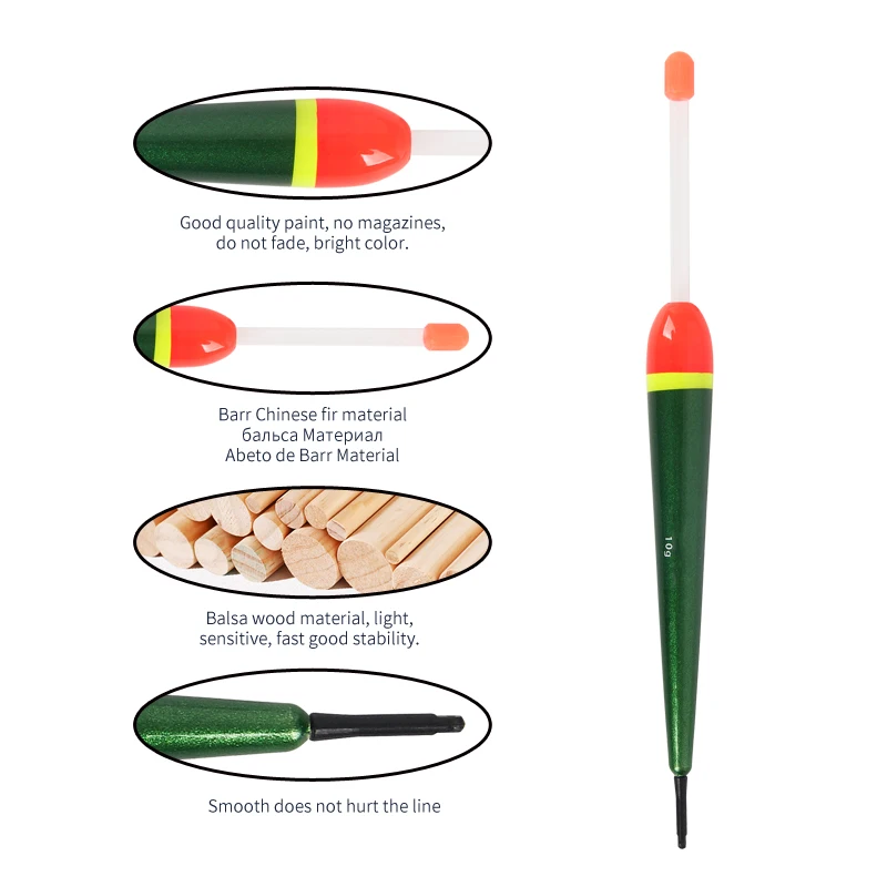 3 uds/4 uds/paquete flotador de Pesca boya Vertical palo de luz flotador palo de luz aparejos de Pesca Pesca - imagen 2