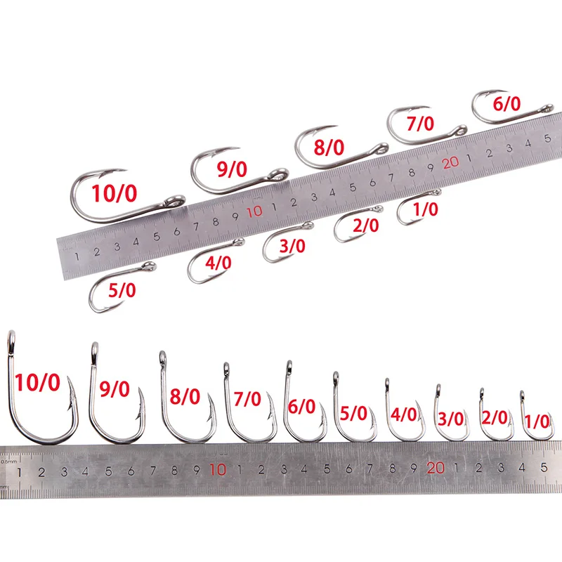 Anzuelo de pesca de acero inoxidable 9260 para barco oceánico, accesorios de aparejos de pesca con púas, lote de 50 unidades - imagen 4
