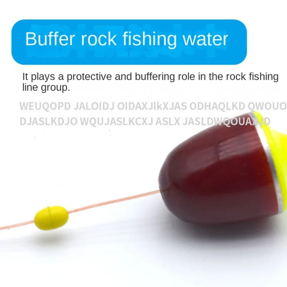 Lote de 50 unidades de bolas anticolisión, accesorios de pesca de goma de silicona, antienredos - imagen 3