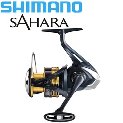 SHIMANO-carrete de pesca giratorio SAHARA 4 + 1BB, carrete de Metal con relación 5,0: 1/6, 2:1, potencia de 3-11KG, HGN, carretes de pesca en agua salada