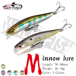 Walk Fish Minnow con labio de perlas – Señuelo de lanzamiento pesado