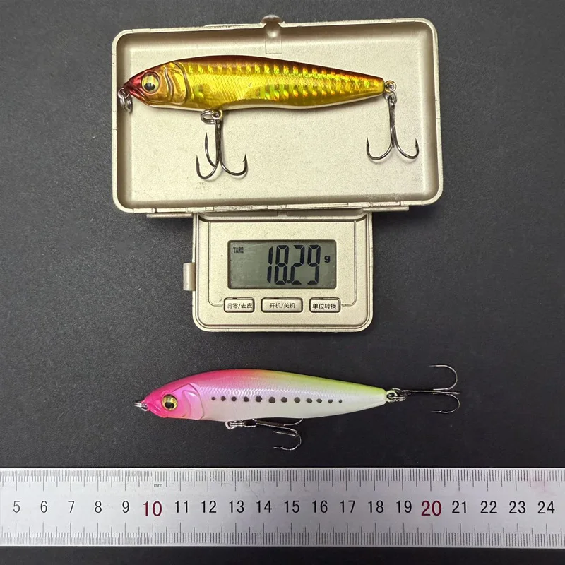 Señuelo hundido pececillo 90mm 18g – Cebo duro para lubina y trucha - imagen 2