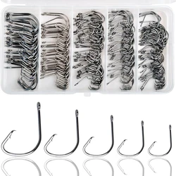 Anzuelos Circulares Acero Carbono – Pack para lubina y trucha