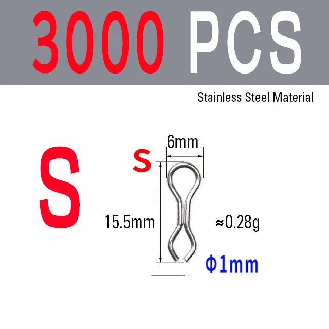 3000PCS Steel S