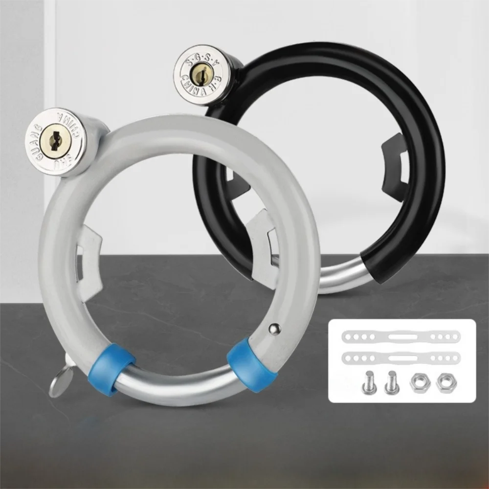 Candado antirrobo bicicleta carretera – Acero inoxidable con llaves - imagen 3