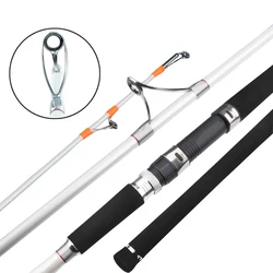 Caña de pescar portátil para balsa de barco, señuelo giratorio superduro de 20kg, caña de pescar de carbono de 1,8 M, 2,1 M, 2,28 M, caña de pescar Jigging Trolling