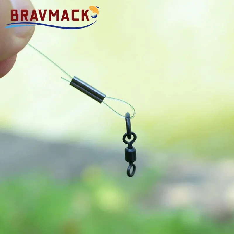 50 Uds. Conector de manguitos de prensado de tubo de pesca de cobre doble para accesorios de aparejo accesorios de pesca - imagen 4