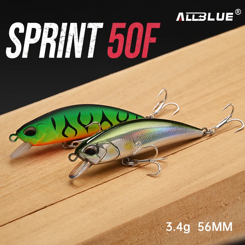 ALLBLUE SPRINT 50F Señuelo Flotante Jerkbait para Lubina y Lucio - imagen 2
