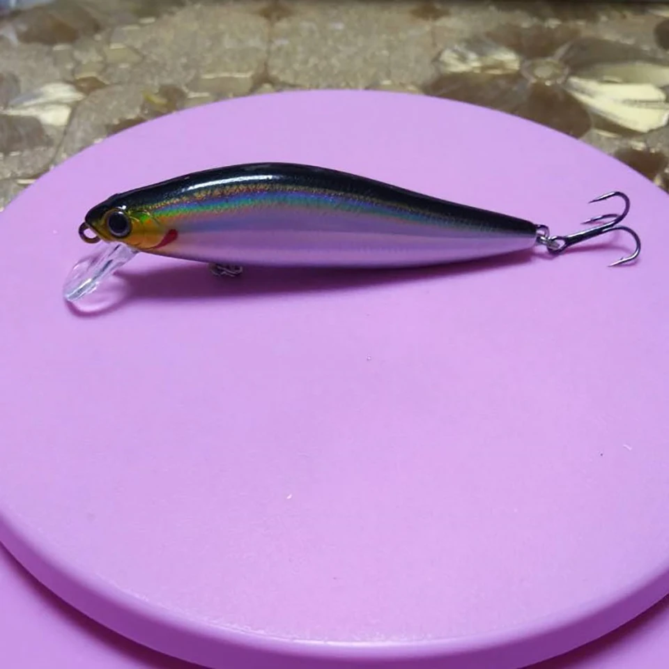 Señuelo de pesca de pececillo de hundimiento lento, capa de natación completa, cebo duro Wobbler Artificial, Río y Lago, 60/70/85mm de largo, 4/7/10/14/18g - imagen 4