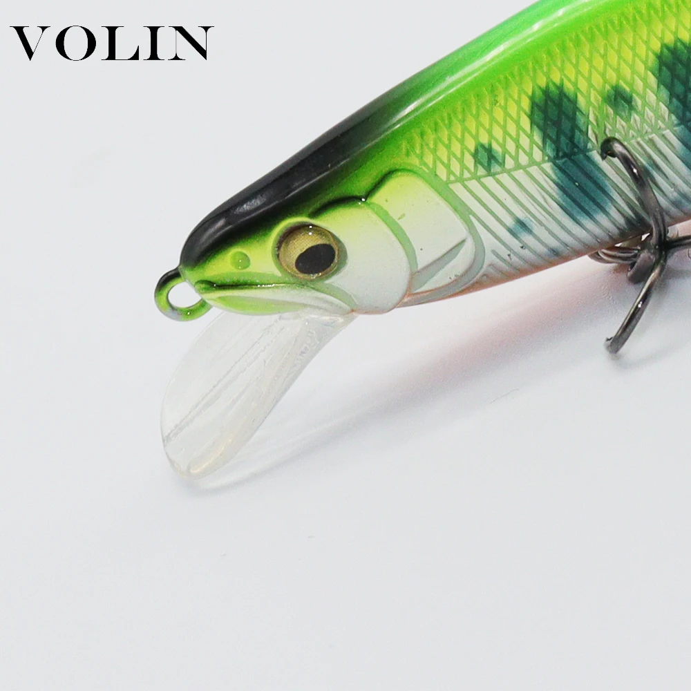 VOLIN-Cebo Minnow que se hunde, 50mm/3,5g 65mm/8g, señuelo de pesca, trucha, salmón, Mini Wobblers, Micro cebos, nuevo, 1 unidad - imagen 5