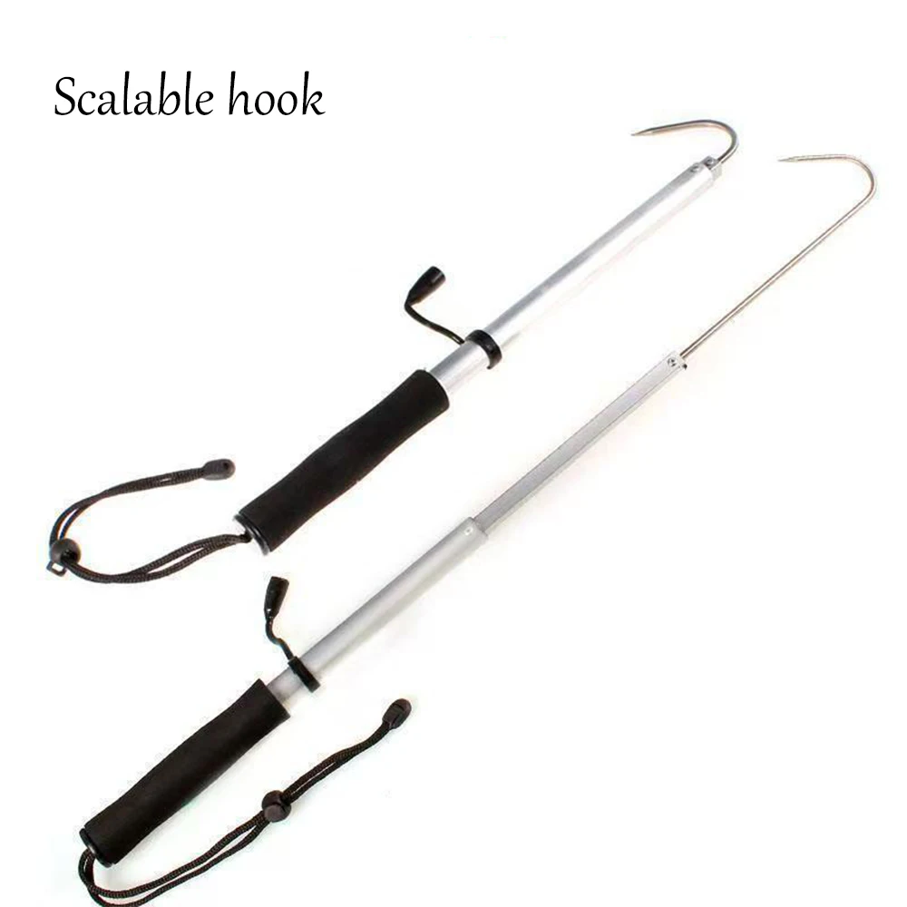 Lawaia-anzuelo de lanza de pesca, garfio de pescado retráctil escalable, barco de hielo inoxidable, aparejo de pesca - imagen 3