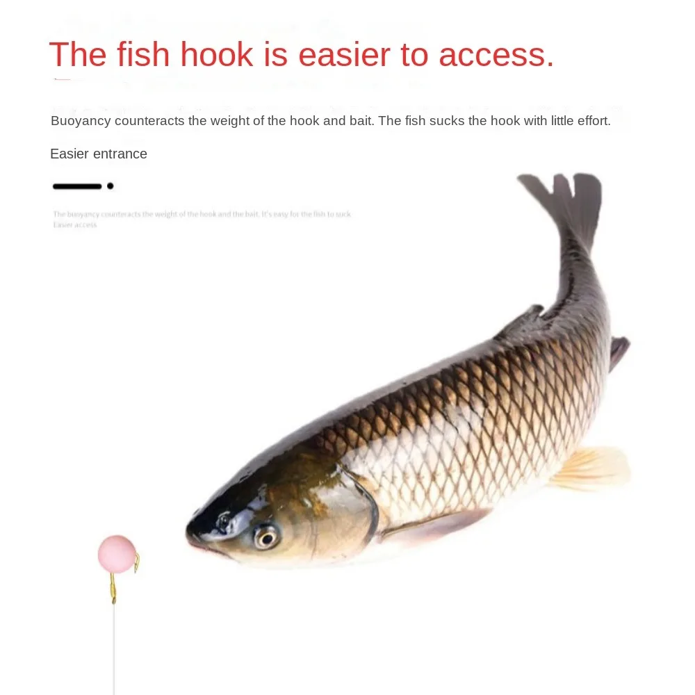 1 botella 170 Uds 2024 flotabilidad pesca espuma cebo de pesca pesca flotabilidad cebo burbuja reutilizable crucian carpa cebo - imagen 5