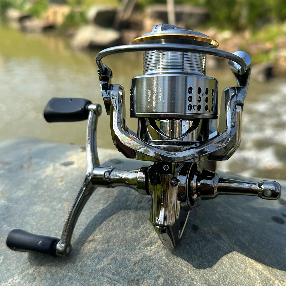 Carrete de pesca Baitcasting de alto rendimiento, fuerza máxima de arrastre de 8KG, relación de engranaje 5,2: 1, carrete poco profundo de Metal para señuelo/herramienta de pesca en el mar - imagen 2