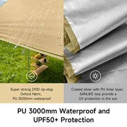Shelter SANLIKE para pesca – Refugio con protección solar y lluvia