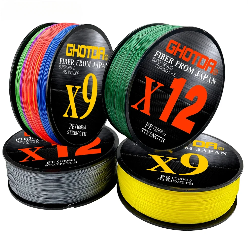 Línea de pesca trenzada X12X9, 12 hebras, 9 hebras, 100M, alambre multifilamento de PE, 20-92LB, cordón antimordida suave y duradero, accesorios para carpa - imagen 4
