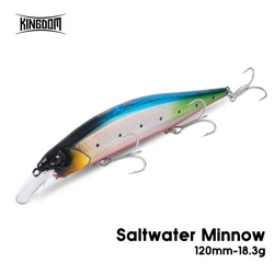 Jerkbait Kingdom 120mm – Señuelo duro long casting para lubina salada