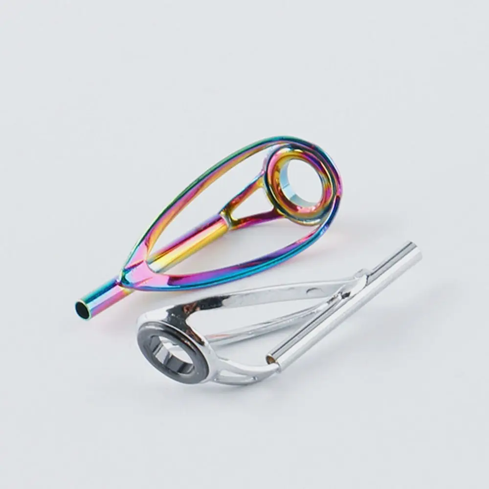 Anillo de cerámica ovalado de acero inoxidable, caja de aparejos de guía de caña de pescar, Kit de reparación de puntas de accesorios, 5 piezas - imagen 5