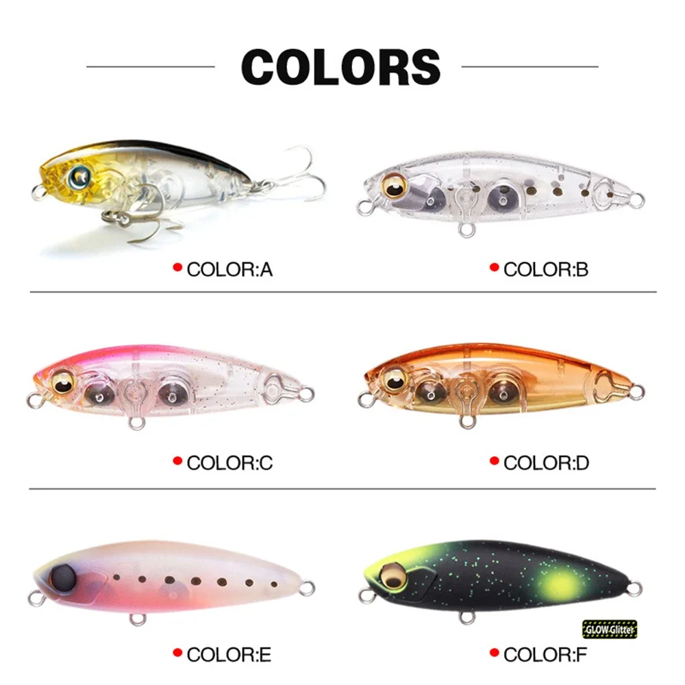 Señuelo de Pesca con lápiz japonés Terrier 43S, 43mm, 4g, Wobbler que se hunde, Mini cebo Artificial de agua salada para Pesca, Rockfish, lubina - imagen 3
