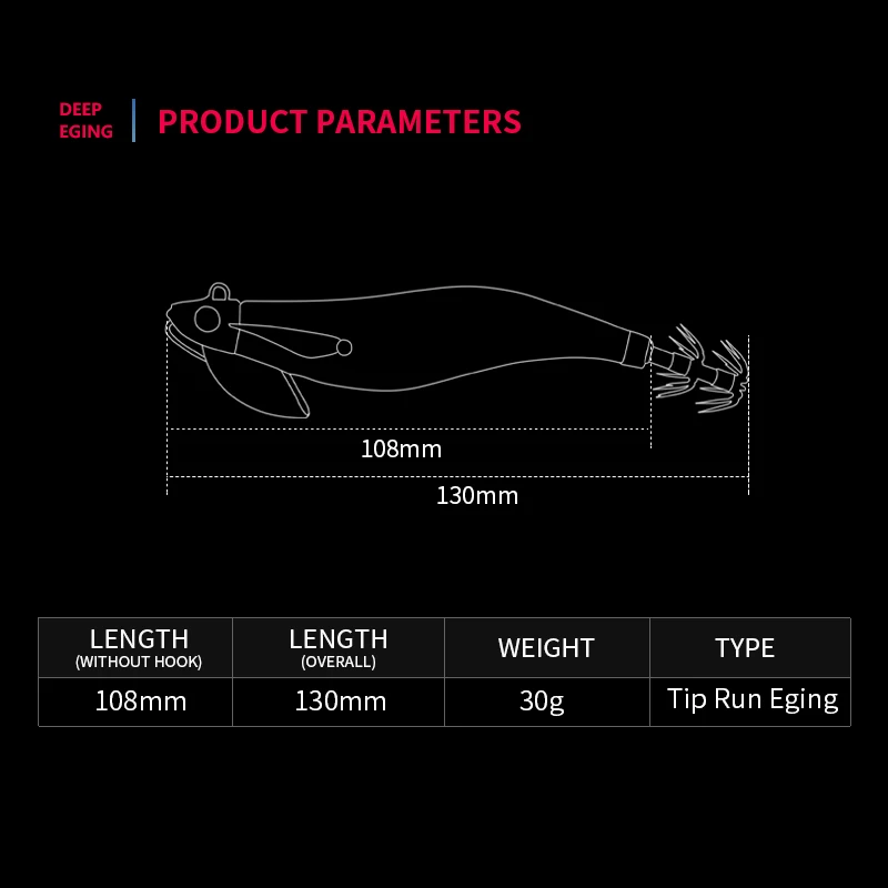 LETOYO-señuelo de calamar chapado luminoso, plantilla de calamar EGING, cebo Artificial, señuelo de sepia, pie web, pulpo, Señuelos de pesca - imagen 3