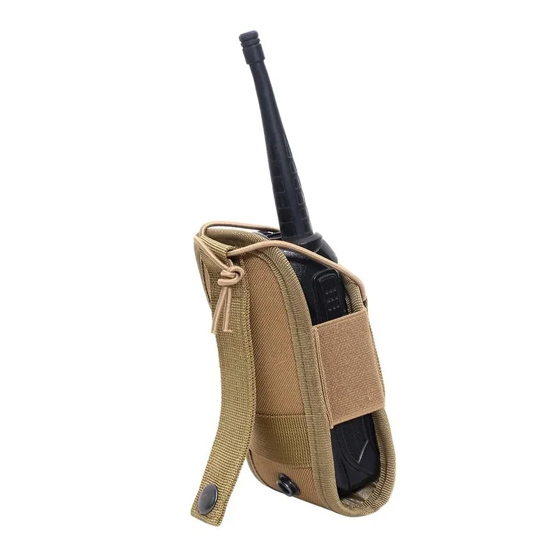 Bolsa táctica para walkie-talkie de Radio Molle 1000D, bolsa de cintura, soporte de bolsillo, funda de interfono portátil, bolsa de transporte para caza y Camping - imagen 5
